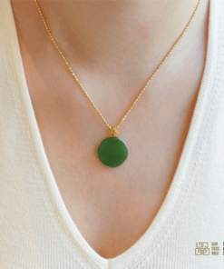 Mặt Dây Ngọc Bích Nephrite Jade (VNB-MD702)