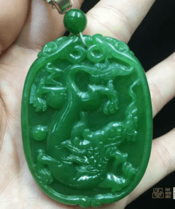 Mặt Dây Phượng Hoàng Ngọc Bích Nephrite Jade VIP (VNB-MD714)