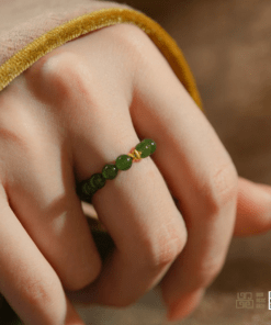 Nhẫn Ngọc Bích Nephrite Jade Nữ (VNB-NN701) 13 Nhẫn Ngọc Bích Nephrite Jade Nữ (VNB-NN701)