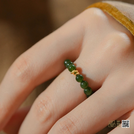 Nhẫn Ngọc Bích Nephrite Jade Nữ (VNB-NN701)