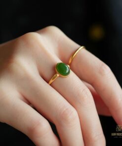 Nhẫn Ngọc Bích Nephrite Jade Nữ (VNB-NN702)