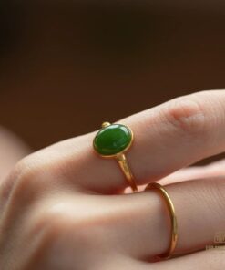 Nhẫn Ngọc Bích Nephrite Jade Nữ (VNB-NN702)