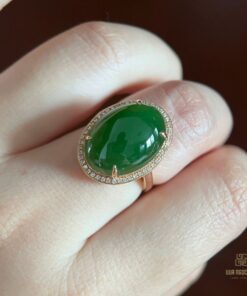 Nhẫn Ngọc Bích Nữ Nephrite Jade (VNB-NN705) 15 Nhẫn Ngọc Bích Nữ Nephrite Jade (VNB-NN705)