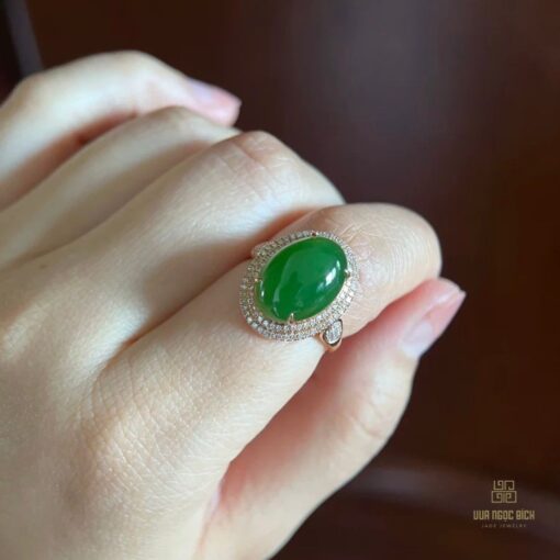 Nhẫn Ngọc Bích Nephrite Jade Nữ (VNB-NN706)