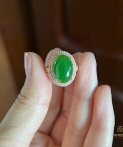 Nhẫn Ngọc Bích Nephrite Jade Nữ (VNB-NN706) 13 Nhẫn Ngọc Bích Nephrite Jade Nữ (VNB-NN706)