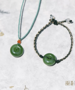 Vòng Tay Đồng Điếu Ngọc Bích Nephrite Jade (VNB-VT820)