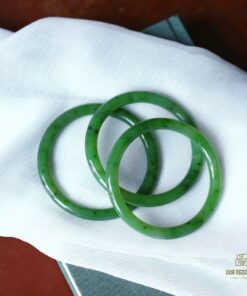 Vòng Tay Ngọc Bích Nephrite Jade Bản Liền Khối (VNB-VT810)