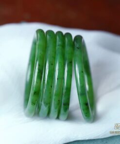 Vòng Tay Ngọc Bích Nephrite Jade Bản Liền Khối (VNB-VT810)