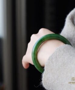 Vòng Tay Ngọc Bích Nephrite Jade Bản Liền Khối (VNB-VT830)