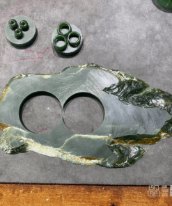 Vòng Tay Ngọc Bích Nephrite Jade Bản Liền Khối (VNB-VT836)